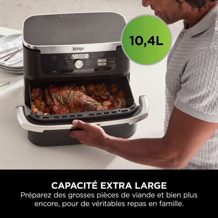 NINJA AF500EU Foodi Flex Olievrije Friteuse – XXL Inhoud en Ultieme Flexibiliteit