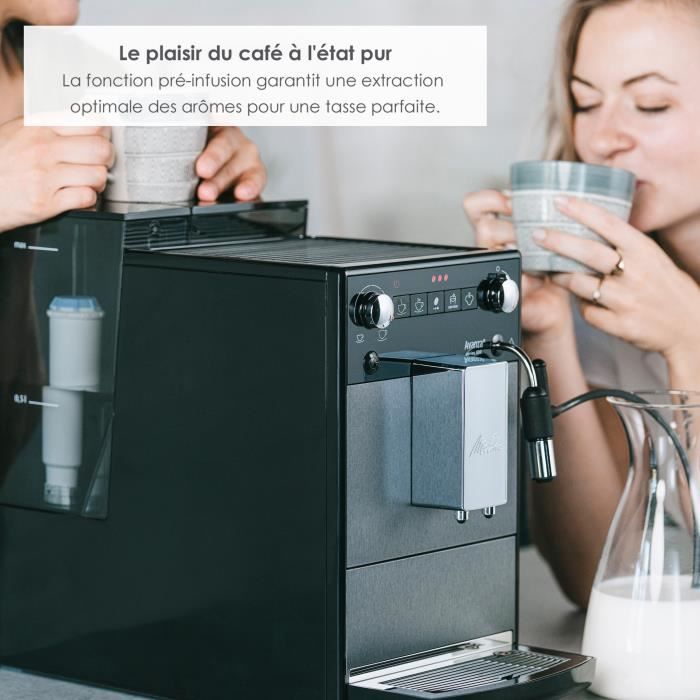 MELITTA Avanza F270-100 Koffiezetapparaat – Compacte Volautomaat in Titaniumgrijs