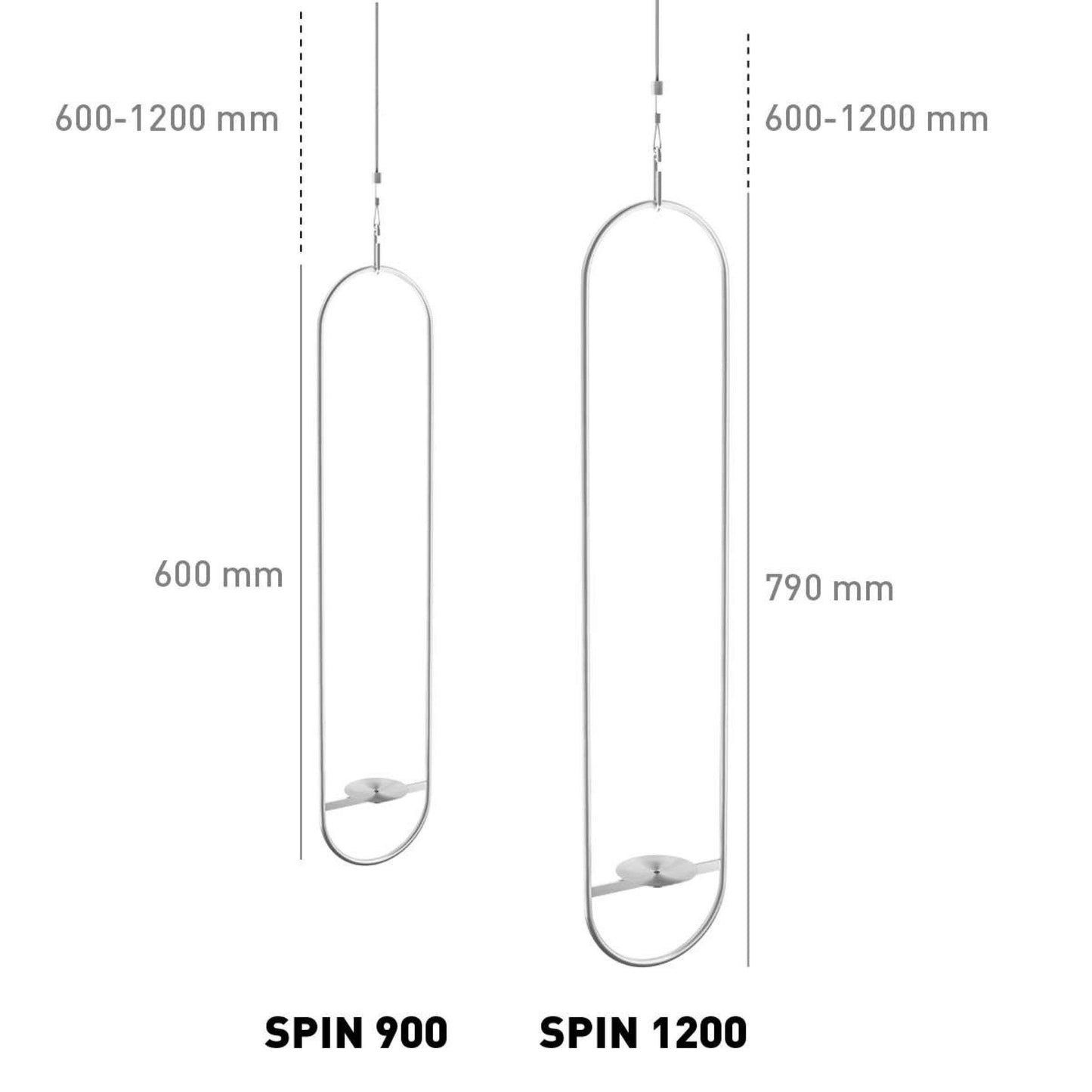 Höfats SPIN 90 Hangsysteem – Zilver – Laat je vlam zweven met stijl en stabiliteit