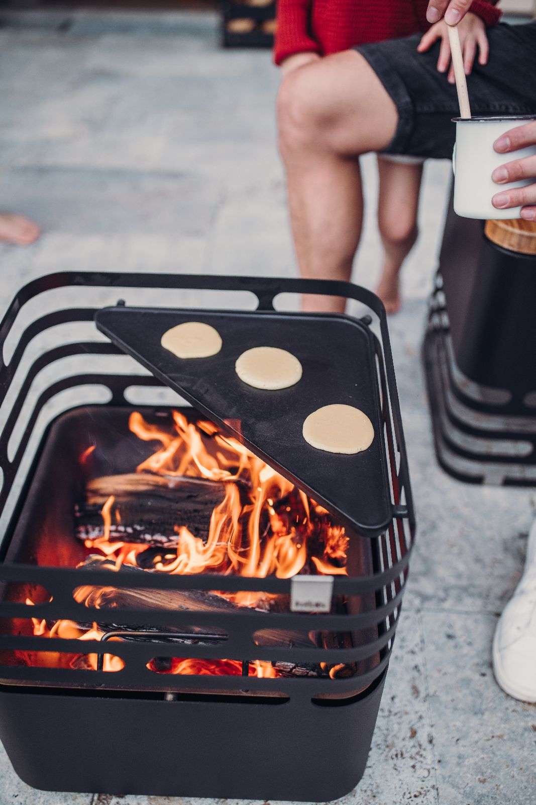 Höfats CUBE Plancha – Maak van je vuurkorf een veelzijdige grill