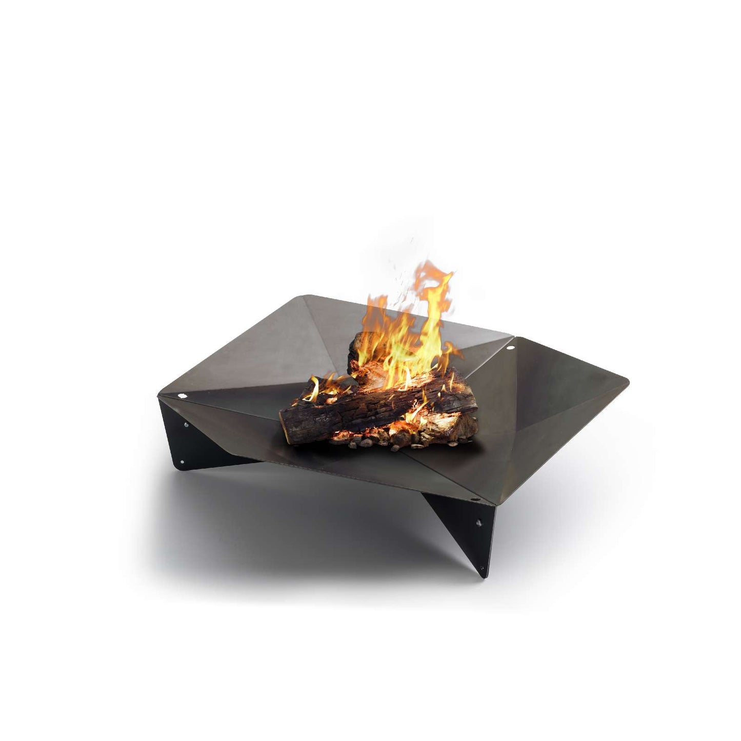 Höfats Triple 120 Vuurkorf – Cortenstaal Design met Barbecuefunctionaliteit voor de Moderne Buitenruimte