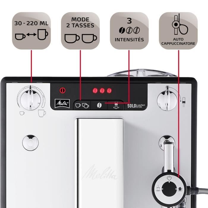 MELITTA Solo & Perfect Milk E957-203 – Compacte Koffiebeleving met Melkspecialiteiten