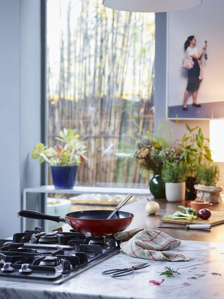 SAMBONET Vintage Kookpan – Stijlvol Italiaans Design met Quarzo Nero Coating