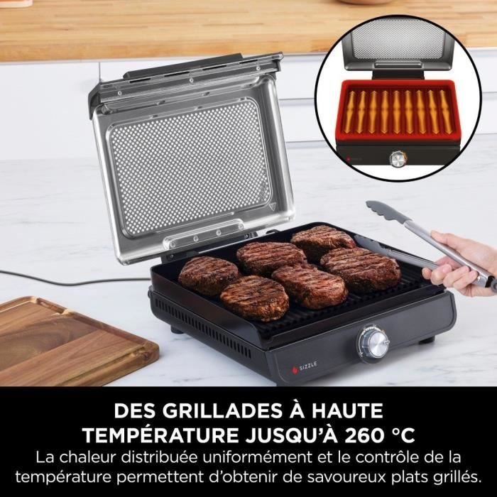 NINJA Binnengrill & Plancha Sizzle GR101EU – Grillplezier op elk moment van de dag