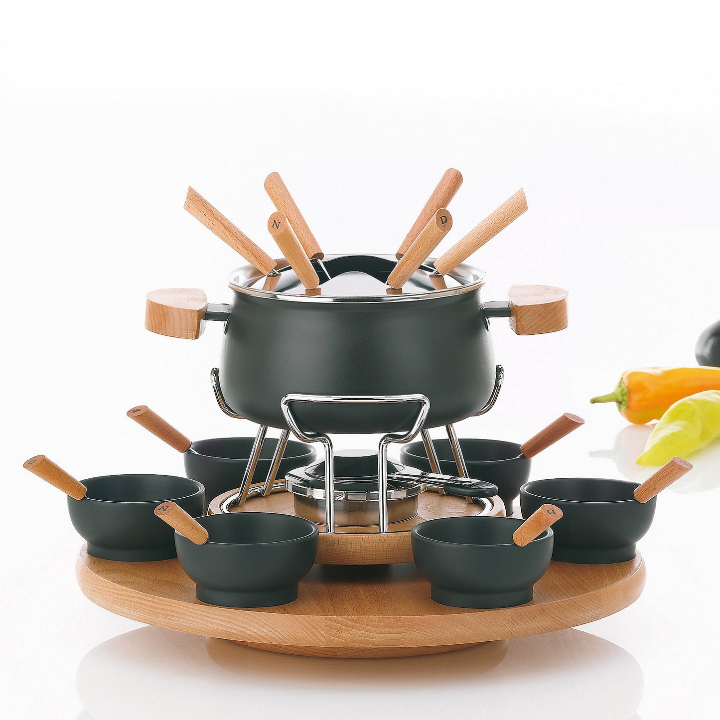 NATURA Fonduecarrousel – Sfeervol Genieten met 23-delige Set