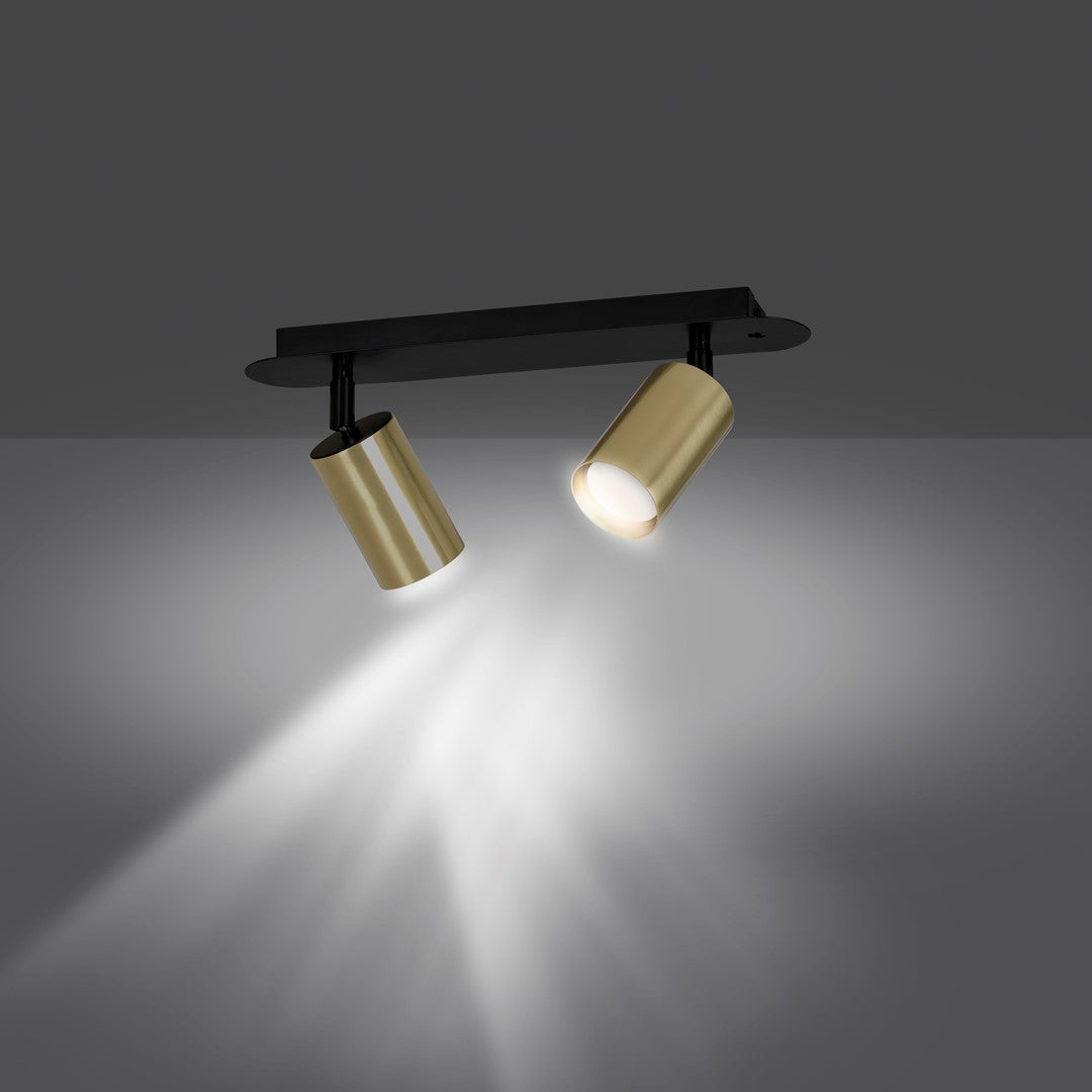 ZEN 2 BLACK – Minimalistische 2-lichts spotlight in zwart voor gerichte en stijlvolle verlichting