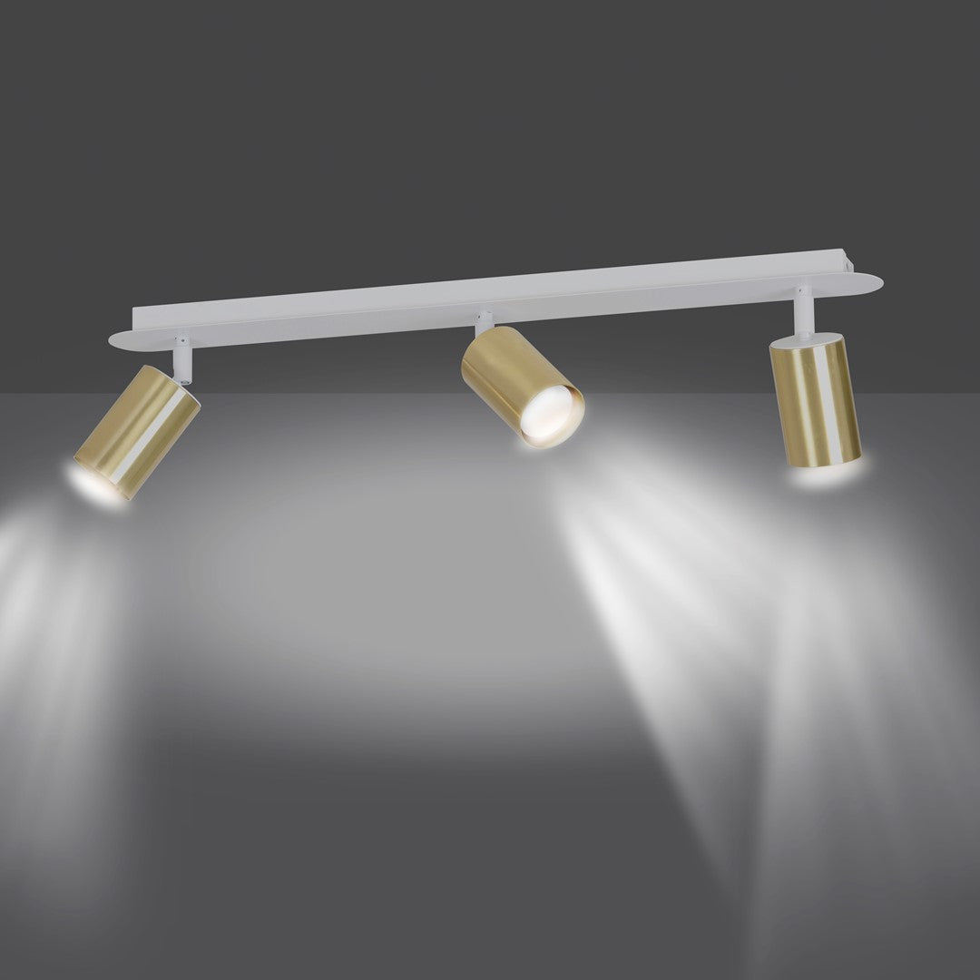 ZEN 3 WHITE – Minimalistische 3-lichts spotlight in tijdloos wit