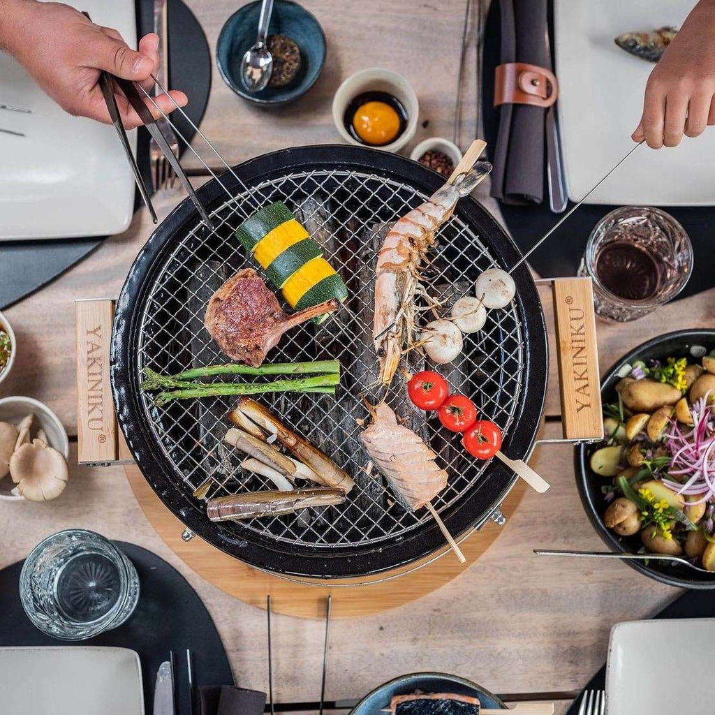 YAKINIKU Shichirin Tafelgrill Rond – Authentiek Japans Grillen aan Tafel