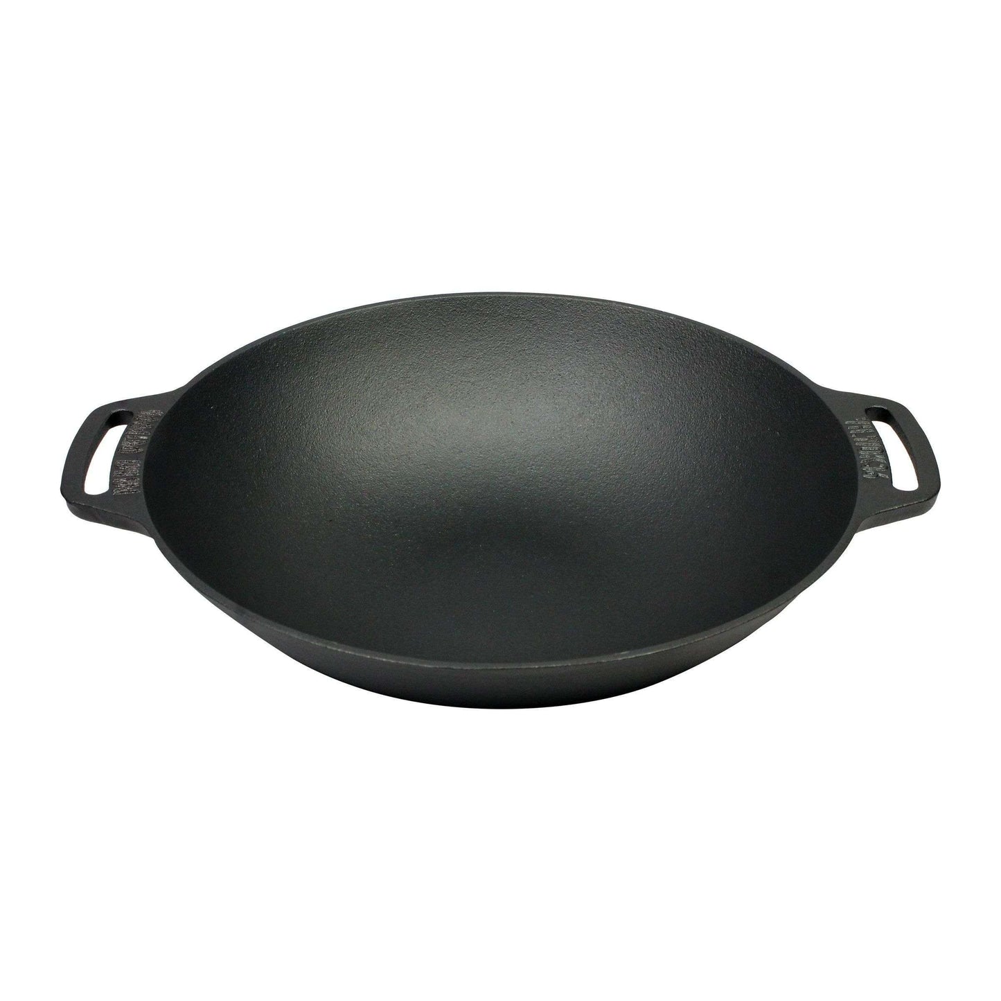 Gietijzeren Wokpan 36 cm – Robuuste Pan voor Binnen & Buiten Koken