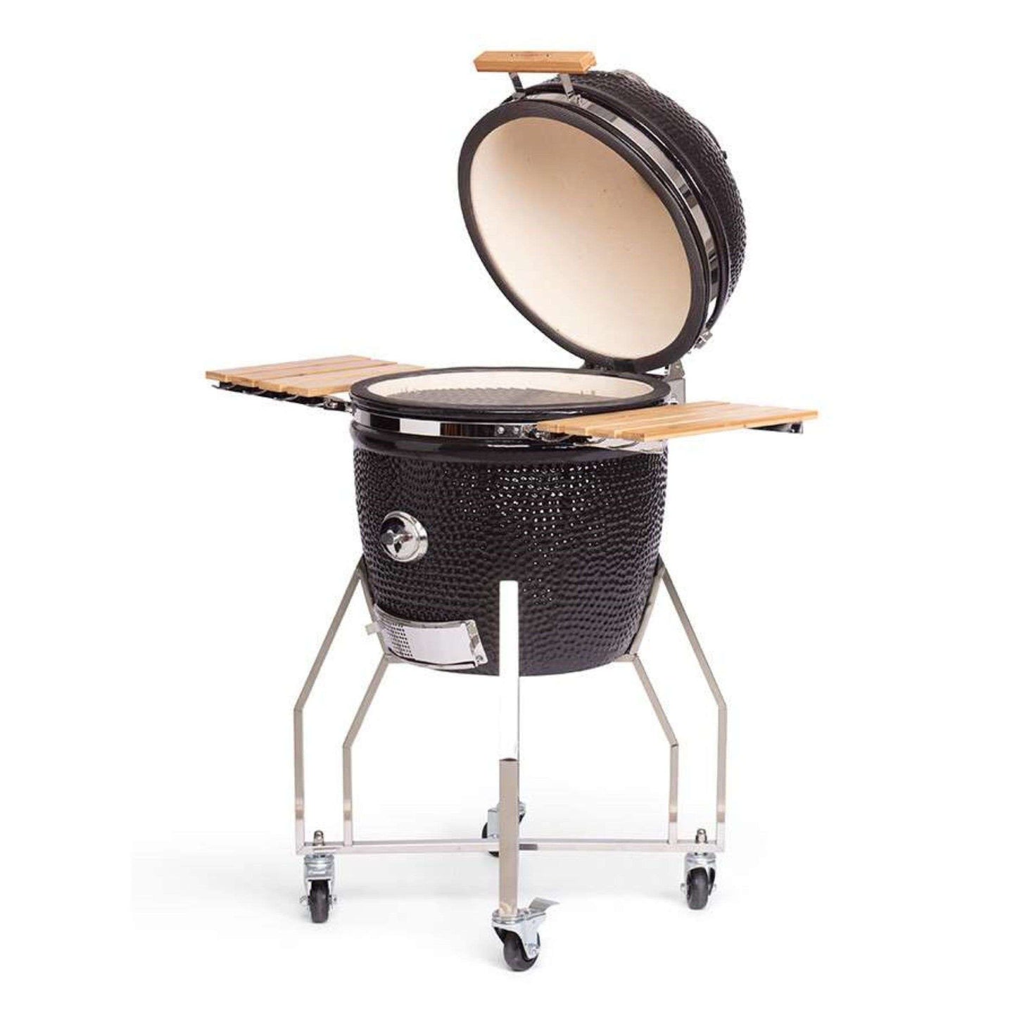 YAKINIKU Kamado 19” Large BBQ met Onderstel & Zijtafels – Complete Pro Set voor de Ultieme Grillervaring