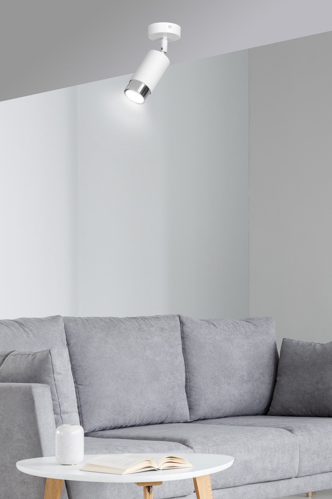 HIRO 1 WH CHROME – Strakke spotlight met stijlvol chroomaccent