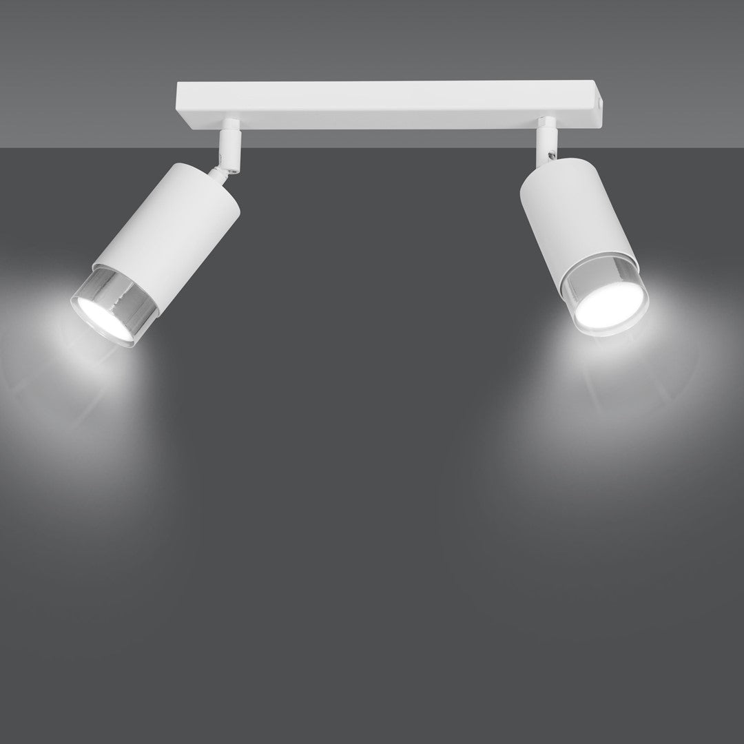 HIRO 2 WH CHROME – Richtbare spotverlichting in tijdloos wit en chroom