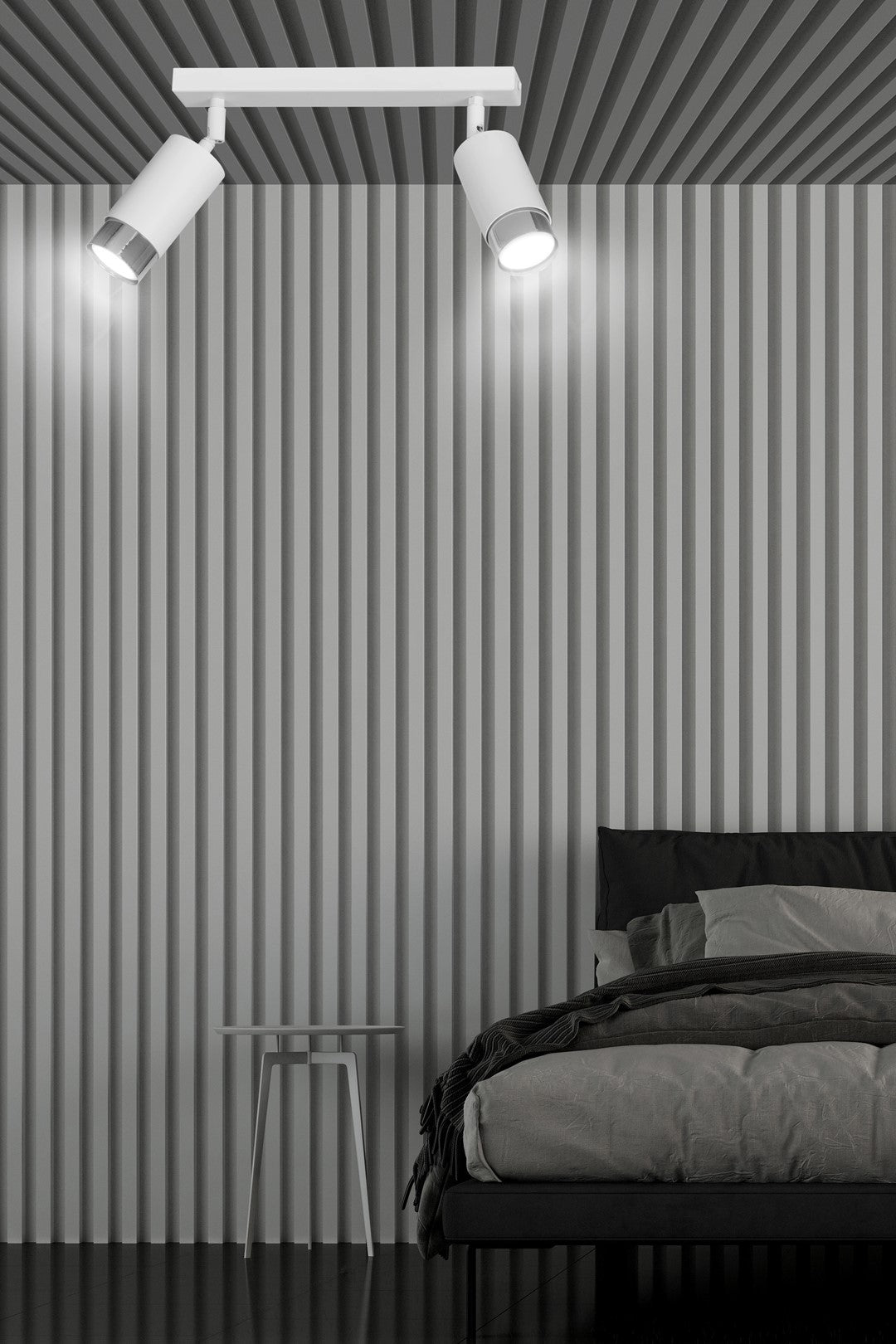 HIRO 2 WH CHROME – Richtbare spotverlichting in tijdloos wit en chroom