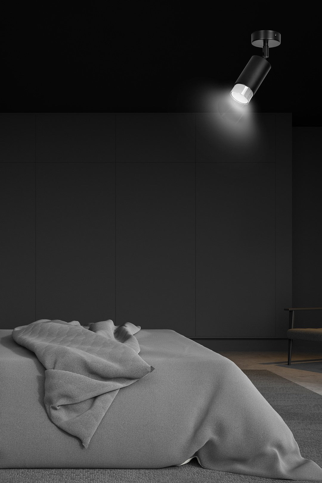HIRO 1 BL CHROME – Minimalistische spotlight met moderne chroomafwerking