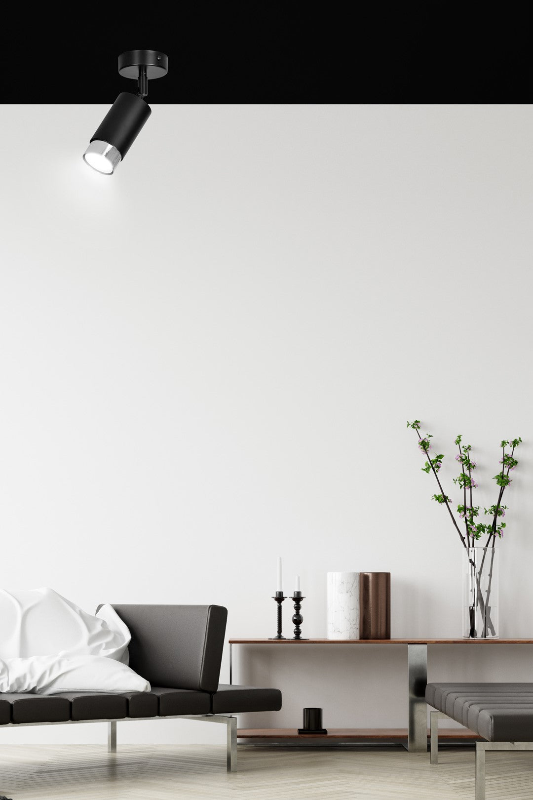 HIRO 1 BL CHROME – Minimalistische spotlight met moderne chroomafwerking