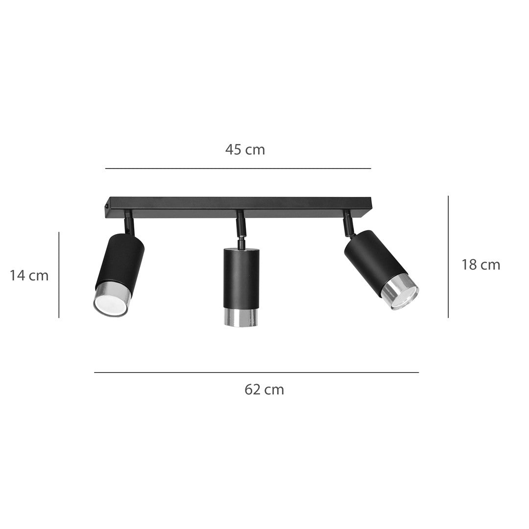 HIRO 3-BL CHROME – Richtbare spotlight in stijlvol chroom voor functionele en sfeervolle verlichting