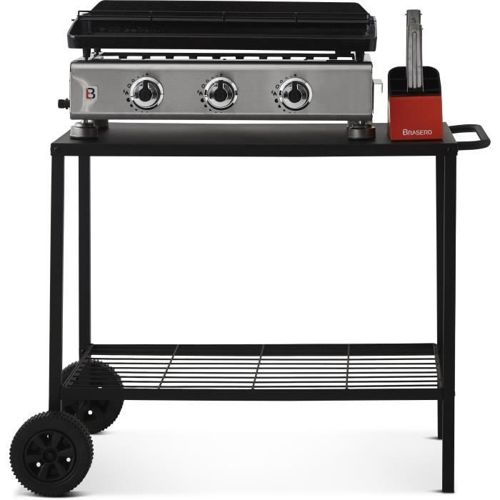 BRASERO Trolley voor Plancha – Stevige Stalen Ondersteuning van 85 cm
