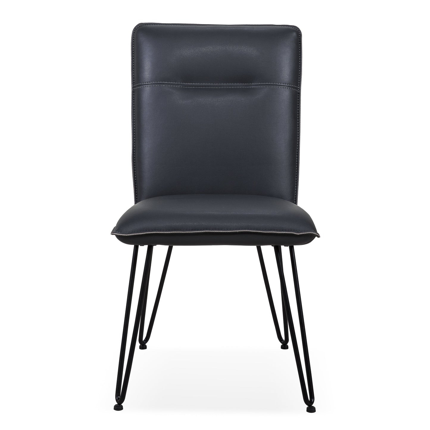 DEMI HAIRPIN LEG MODERN DINING CHAIR IN COBALT (SET OF 2) Eclectisch Design met Comfort – Moderne Eetkamerstoel met Hairpin Poten in Diepblauw