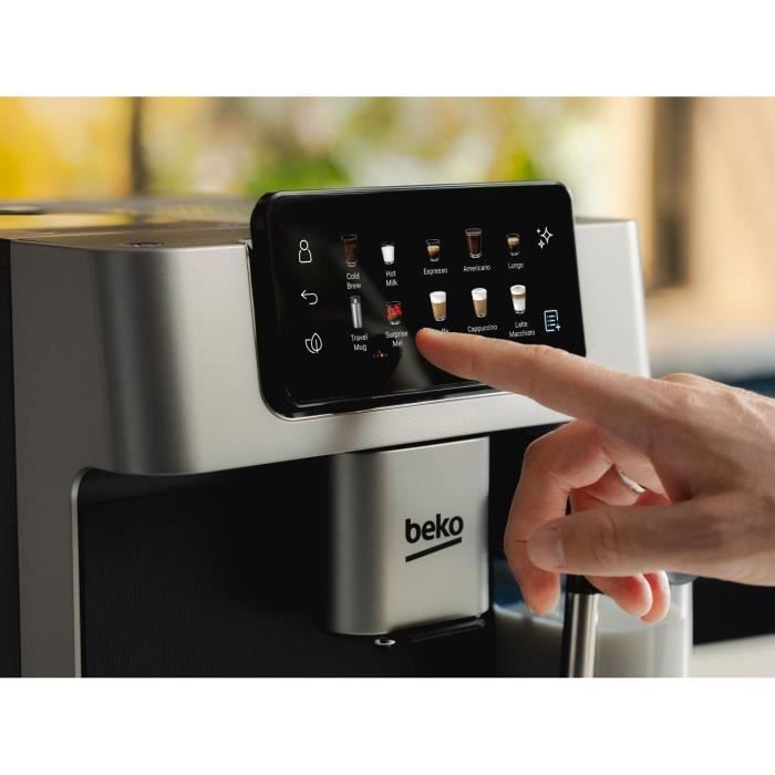 BEKO CEG7348X koffiemachine met bonenmaler – Geniet van verse koffie met één druk op de knop
