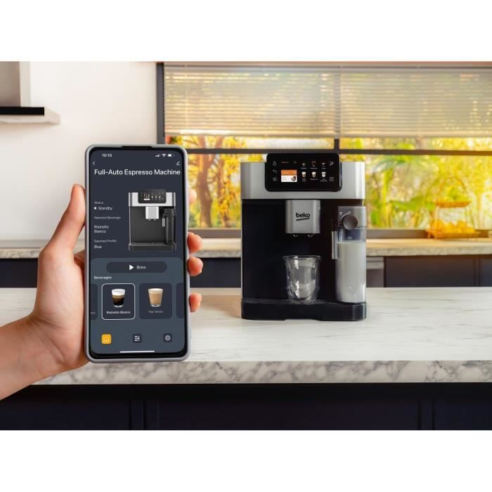 BEKO CEG7348X koffiemachine met bonenmaler – Geniet van verse koffie met één druk op de knop