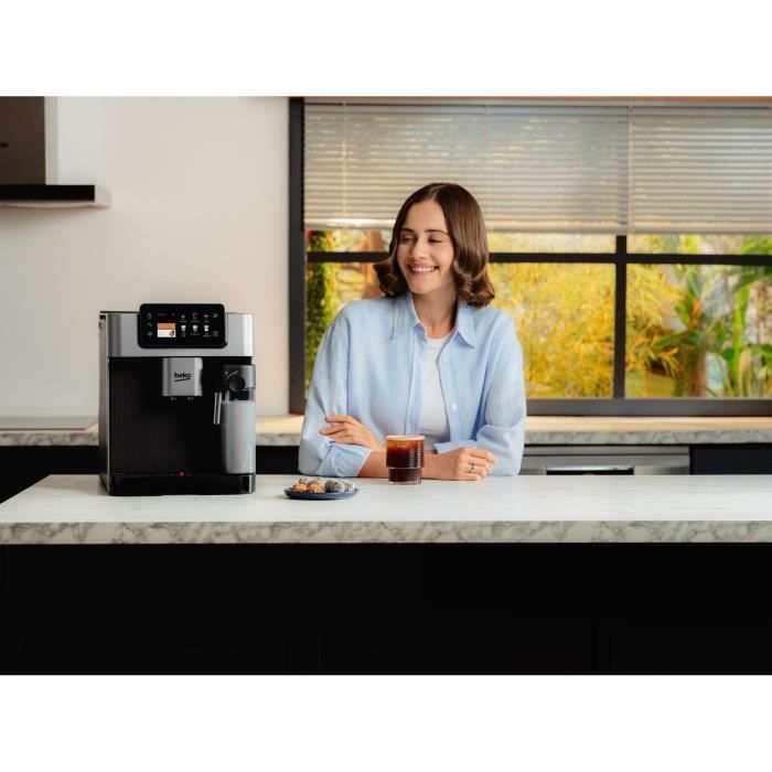 BEKO CEG7348X koffiemachine met bonenmaler – Geniet van verse koffie met één druk op de knop