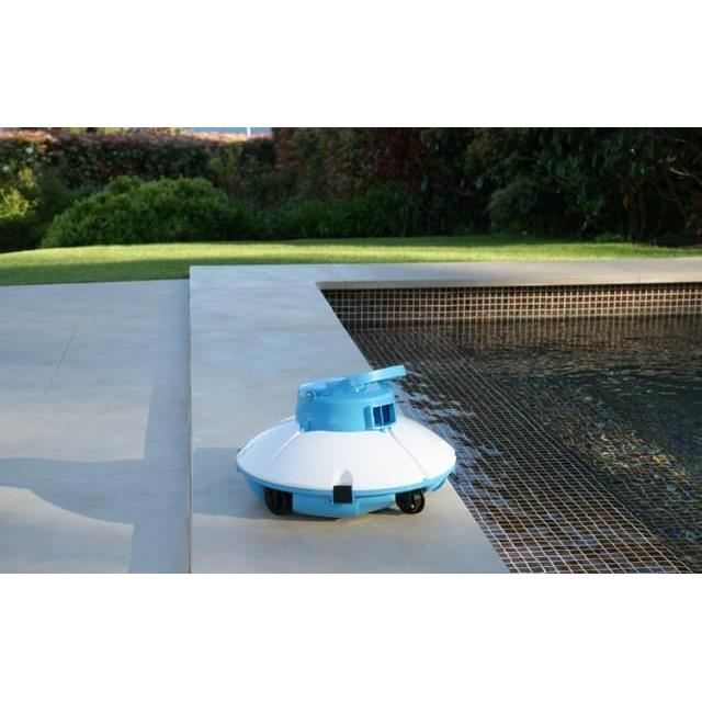 BESTWAY Frisbee Robotstofzuiger – Slimme Reiniging voor Zwembaden met Vlakke Bodem