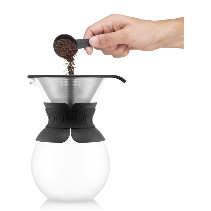 BODUM Koffiezetapparaat – Duurzaam Brouwen met Roestvrijstalen Filter, 1,0 L – 8 Kopjes