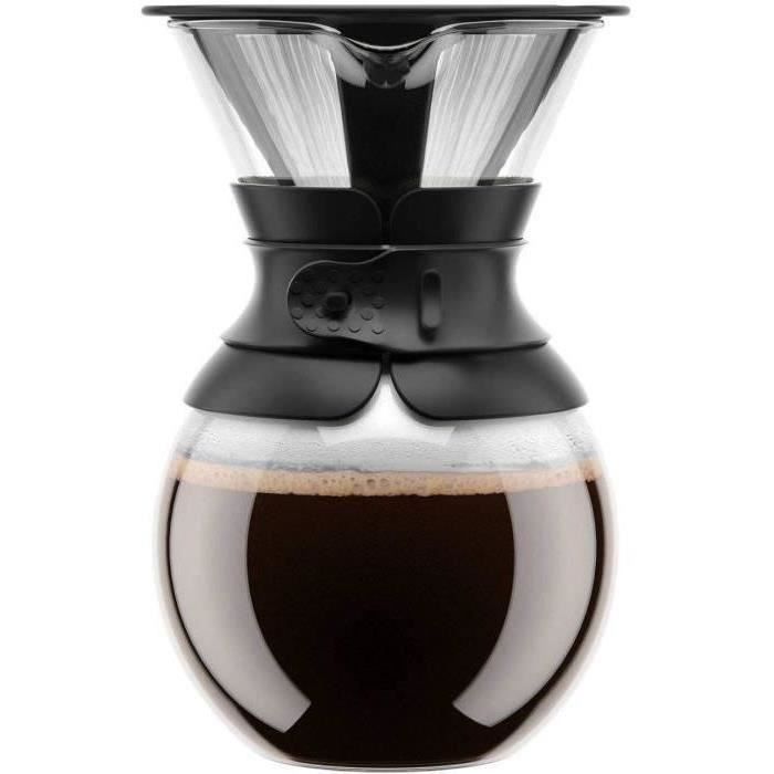 BODUM Koffiezetapparaat – Duurzaam Brouwen met Roestvrijstalen Filter, 1,0 L – 8 Kopjes