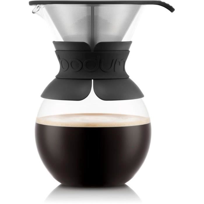 BODUM Koffiezetapparaat – Duurzaam Brouwen met Roestvrijstalen Filter, 1,0 L – 8 Kopjes