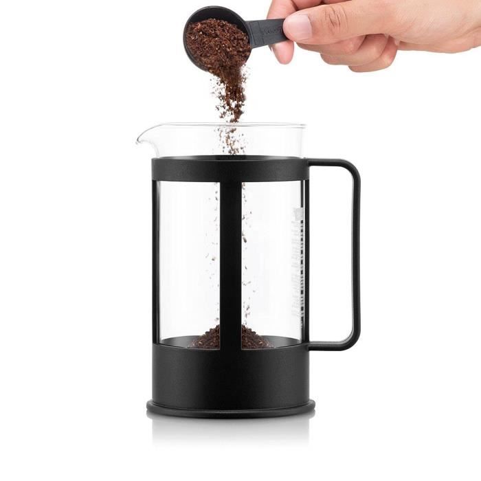 BODUM Kenia French Press – Ambachtelijke Koffiezetter van 1,0 L voor 8 Kopjes