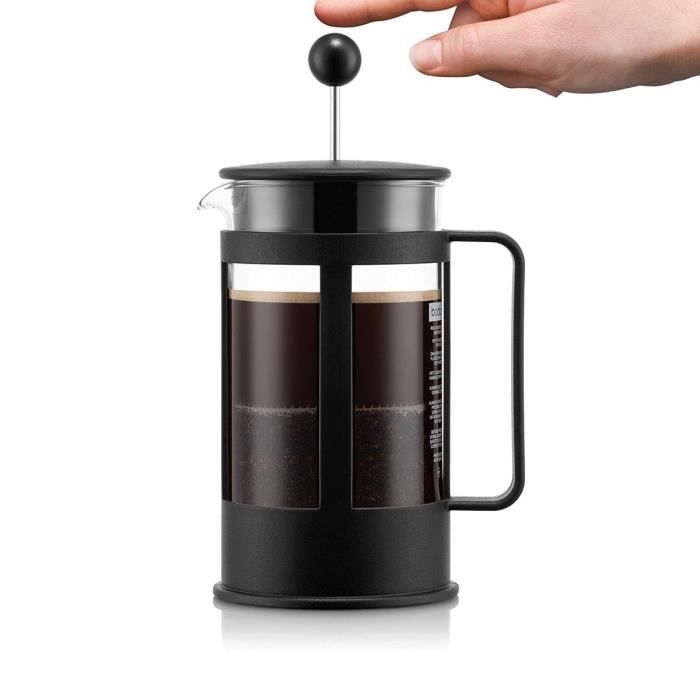 BODUM Kenia French Press – Ambachtelijke Koffiezetter van 1,0 L voor 8 Kopjes