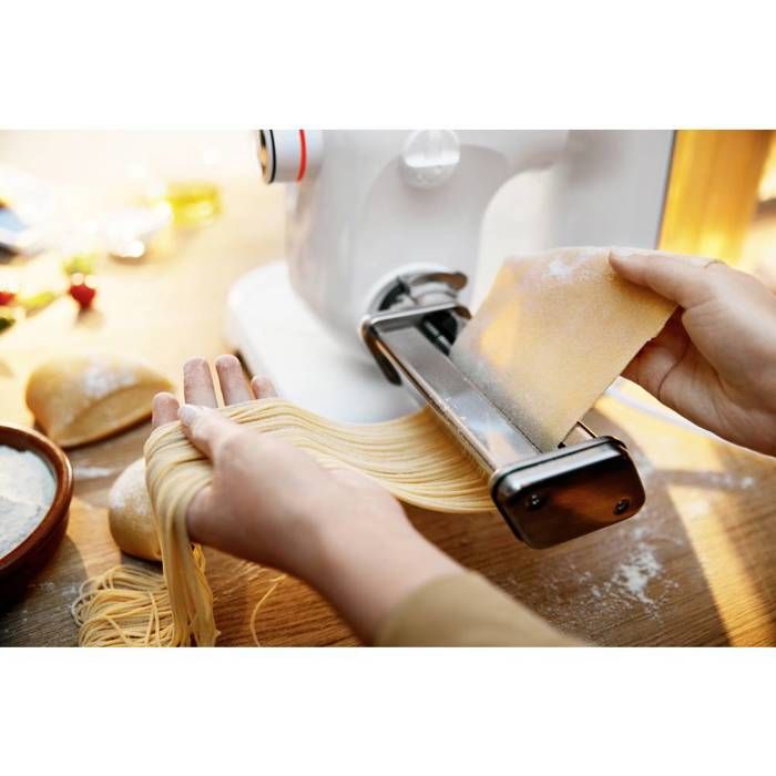 BOSCH MUZ5NV3 Spaghettimachine Accessoire – Robuuste RVS aandrijfas in stijlvol grijs, speciaal voor MUM52120