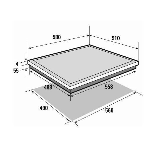 BRANDT BPI6310B Inductiekookplaat – 3 Zones Kookkracht in Stijlvol Zwart Glas
