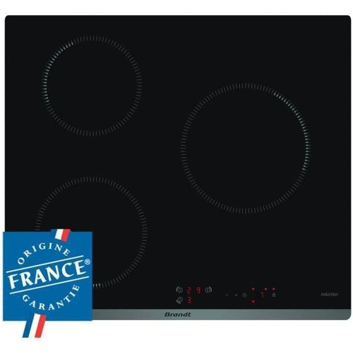 BRANDT BPI6310B Inductiekookplaat – 3 Zones Kookkracht in Stijlvol Zwart Glas