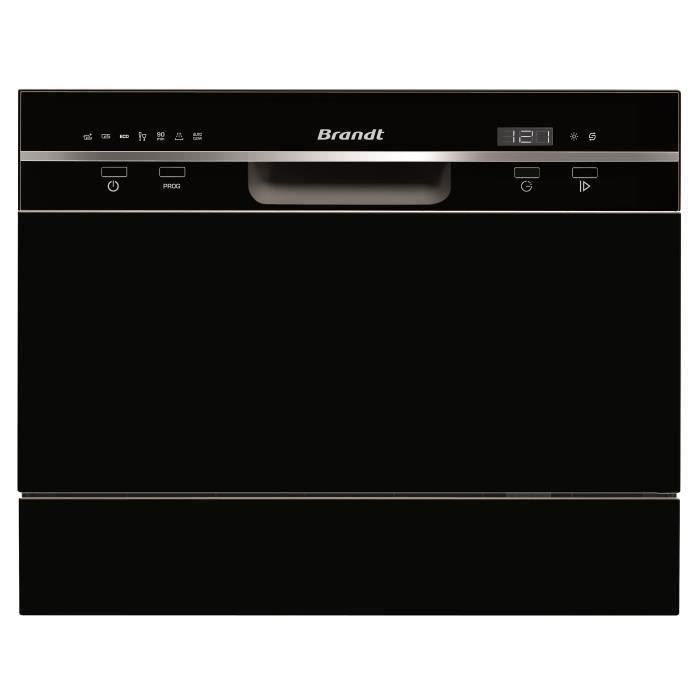 BRANDT DFC6519B Ingebouwde Vaatwasser – Compacte Efficiëntie in Strak Zwart Design