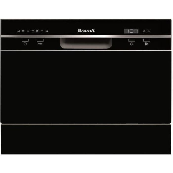 BRANDT DFC6519B Ingebouwde Vaatwasser – Compacte Efficiëntie in Strak Zwart Design