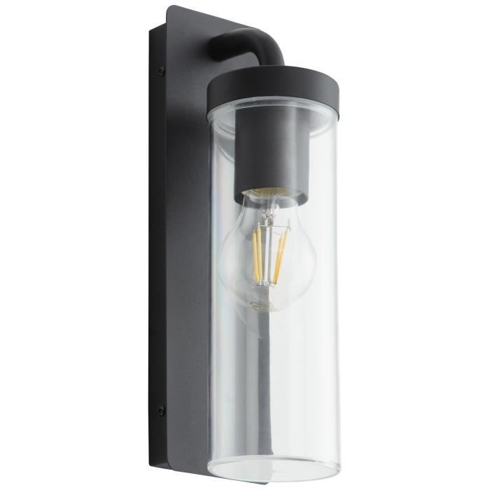 BRILLIANT Aosta Plafondlamp – Mat Zwarte Buitenlamp met E27 Fitting