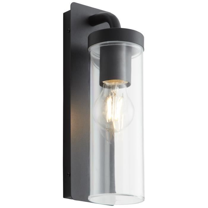 BRILLIANT Aosta Plafondlamp – Mat Zwarte Buitenlamp met E27 Fitting