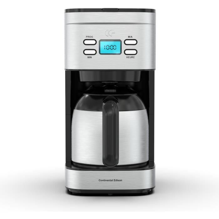 CONTINENTAL EDISON CF12TIXTH Filterkoffiezetapparaat – 1,2L Thermische Koffiekan met Stijlvol Design