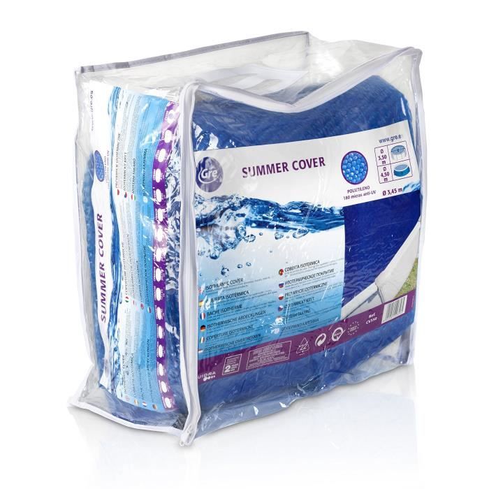 GRE Zomer Bubbel Hoes – Blauwe Warmtehoes voor Zwembadcomfort en Bescherming
