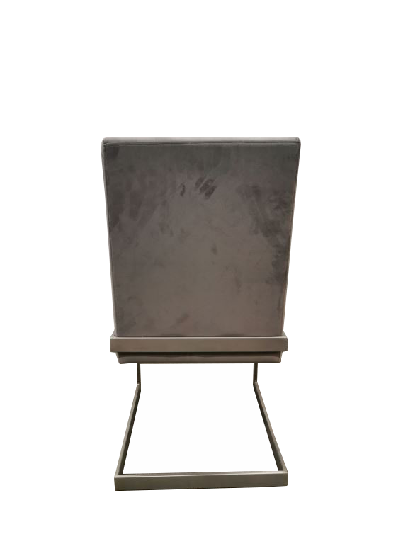 CORAL SMALL DINING CHAIR IN DIAMOND (SET OF 2) Tijdloos & Comfortabel – Breuer-stoel in Modern Design met Flintkleurig Kunstleer
