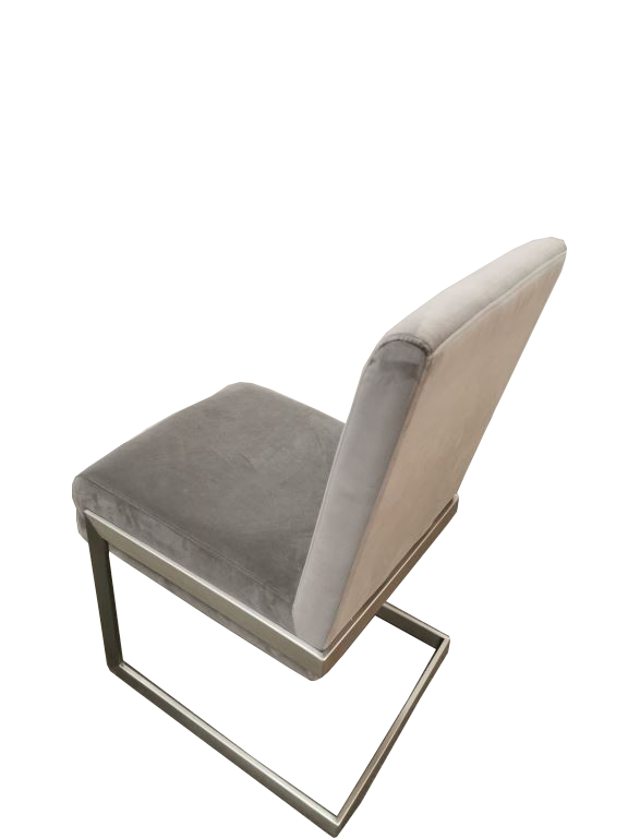 CORAL SMALL DINING CHAIR IN DIAMOND (SET OF 2) Tijdloos & Comfortabel – Breuer-stoel in Modern Design met Flintkleurig Kunstleer