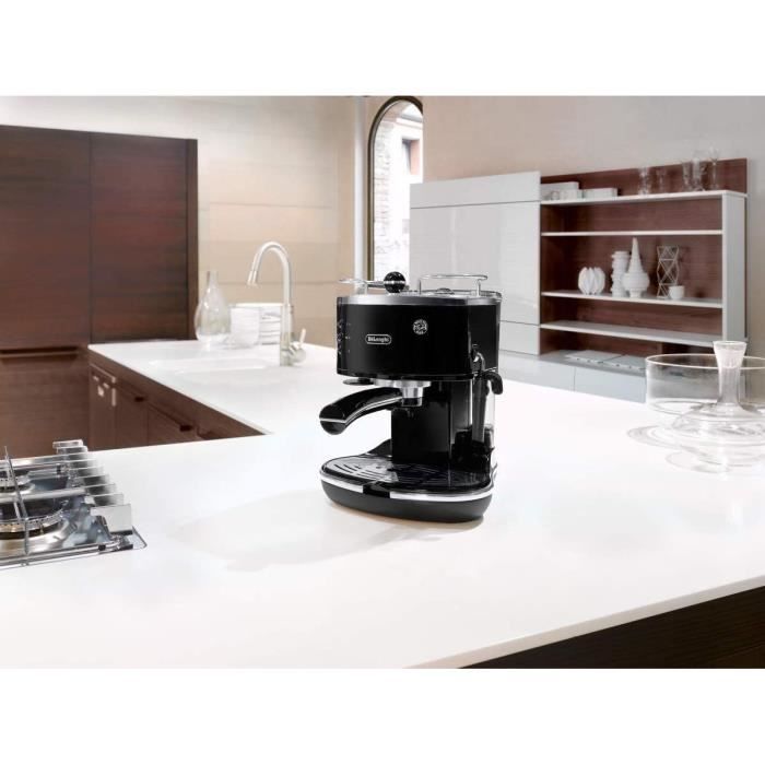 De’LONGHI ECO 311.BK Icona Klassieke Espressomachine – Authentieke espresso in stijlvol zwart