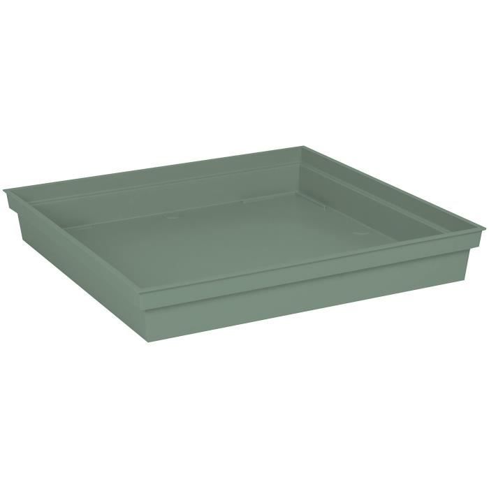 EDA PLASTIQUE Toscaanse vierkante schotel – 40 cm – Lauriergroen