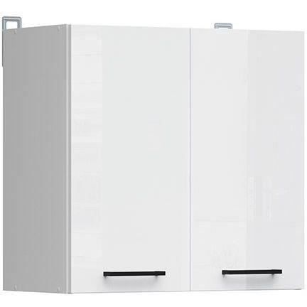 Junona High Cabinet 60 cm – Glanzend wit – Stijlvolle opbergoplossing met twee deuren