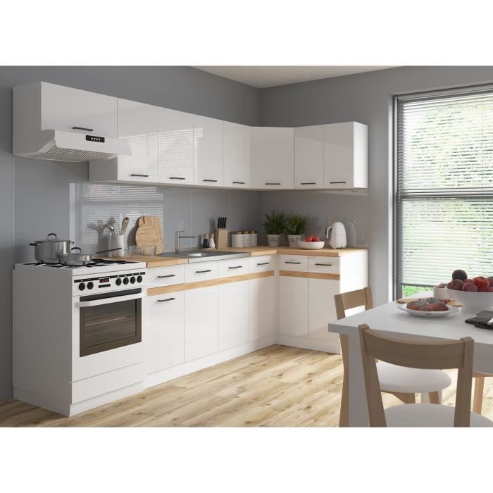 Junona High Cabinet 60 cm – Glanzend wit – Stijlvolle opbergoplossing met twee deuren