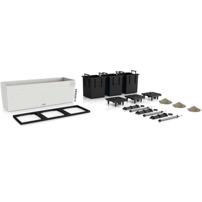 LECHUZA Jardinière Trio Cottage 30 – Complete Set met Waterreservoir