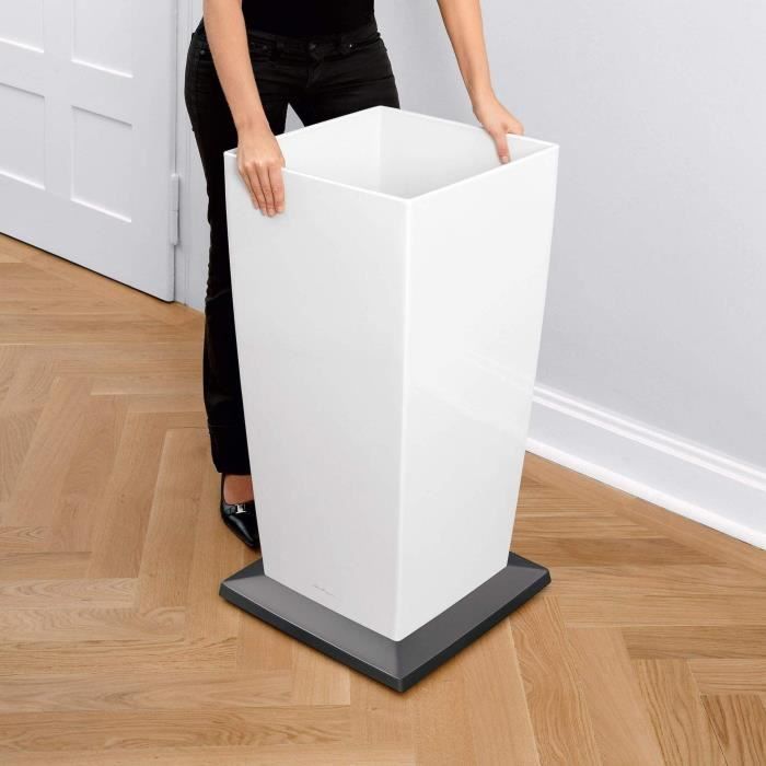 LEC Cubico Premium 40 bloempot – Stijlvol rood design met handig waterreservoir