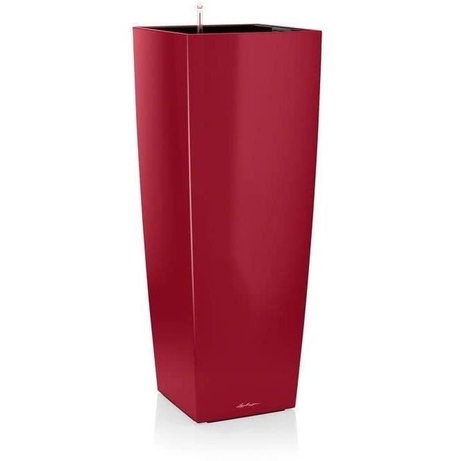 LECHUZA Bloembak Cubico Alto 40 – All-in-One Systeem in Glanzend Wit