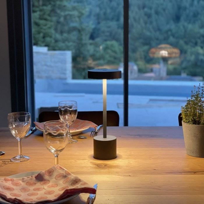 LUMISKY ROBY Snoerloze Tafellamp – Stijlvolle LED-verlichting met Touchbediening (30 cm)